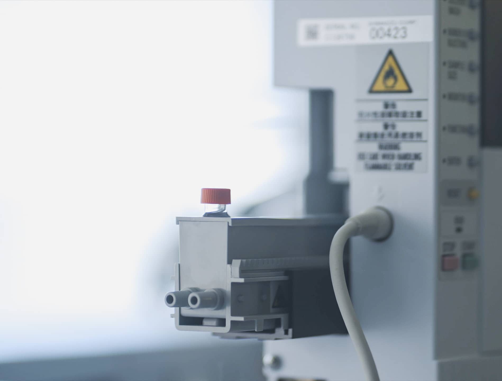 Zoom machine du laboratoire d'essai, département Recherche et Développement de l'usine TPF Industrie